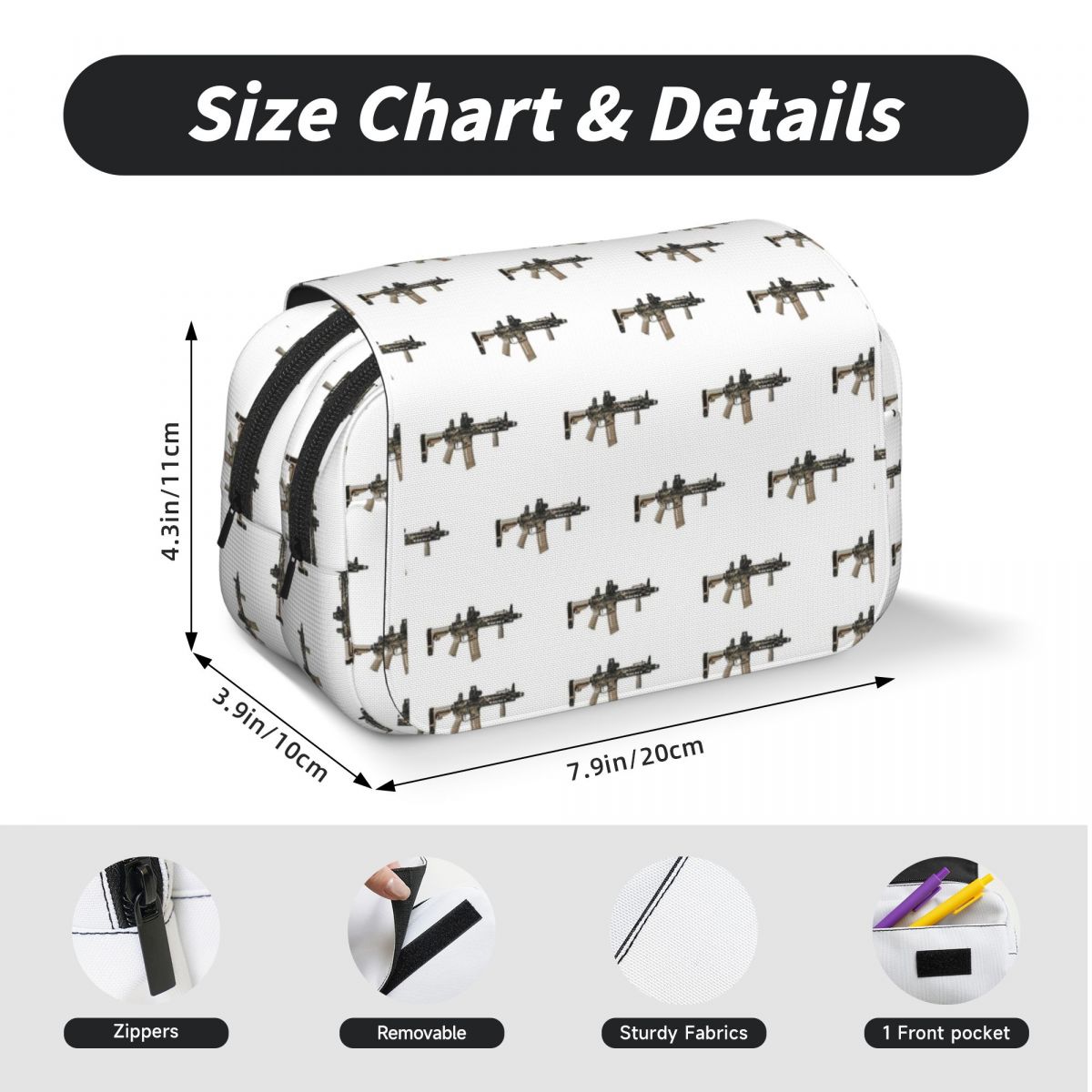 AR-15 Tan Camo Gun - White Pen - Tan Stationery & Office Supply review and price