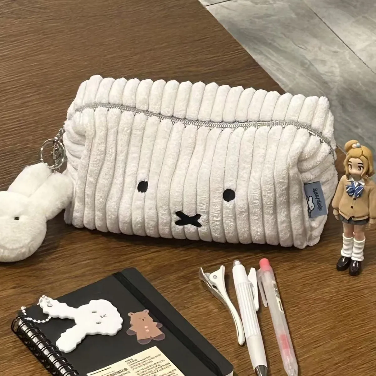 Miffy Plush Corduroy Pen Bag L - Stationery Supplier review and price