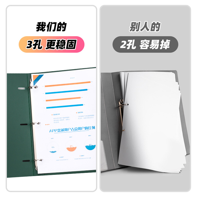A4 Three Hole Ring Binder Heav - Binder Clip Assorted review and price