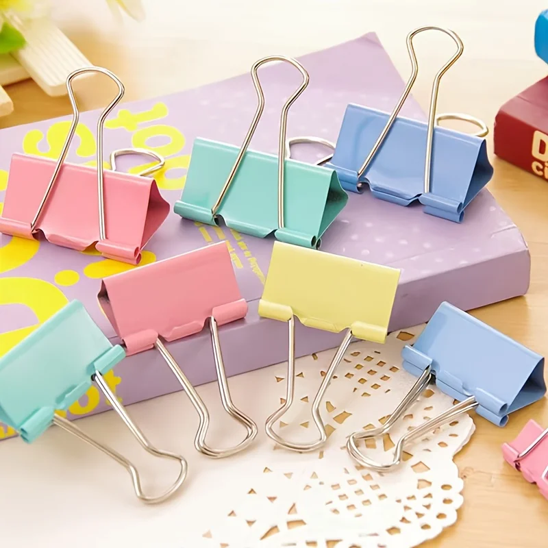 50 Pack Random Color Long Tail - Binder Clip Assorted review and price