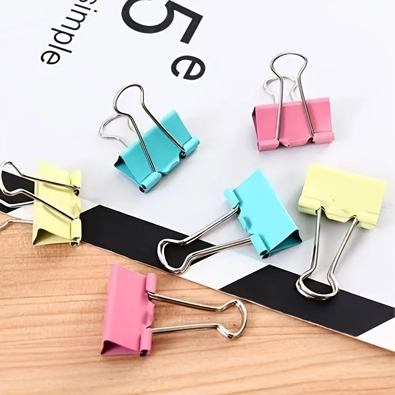 50 Pack Random Color Long Tail - Binder Clip Assorted review and price